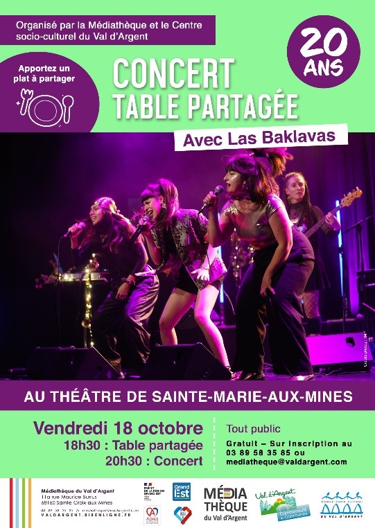 Concert table partagee 2024