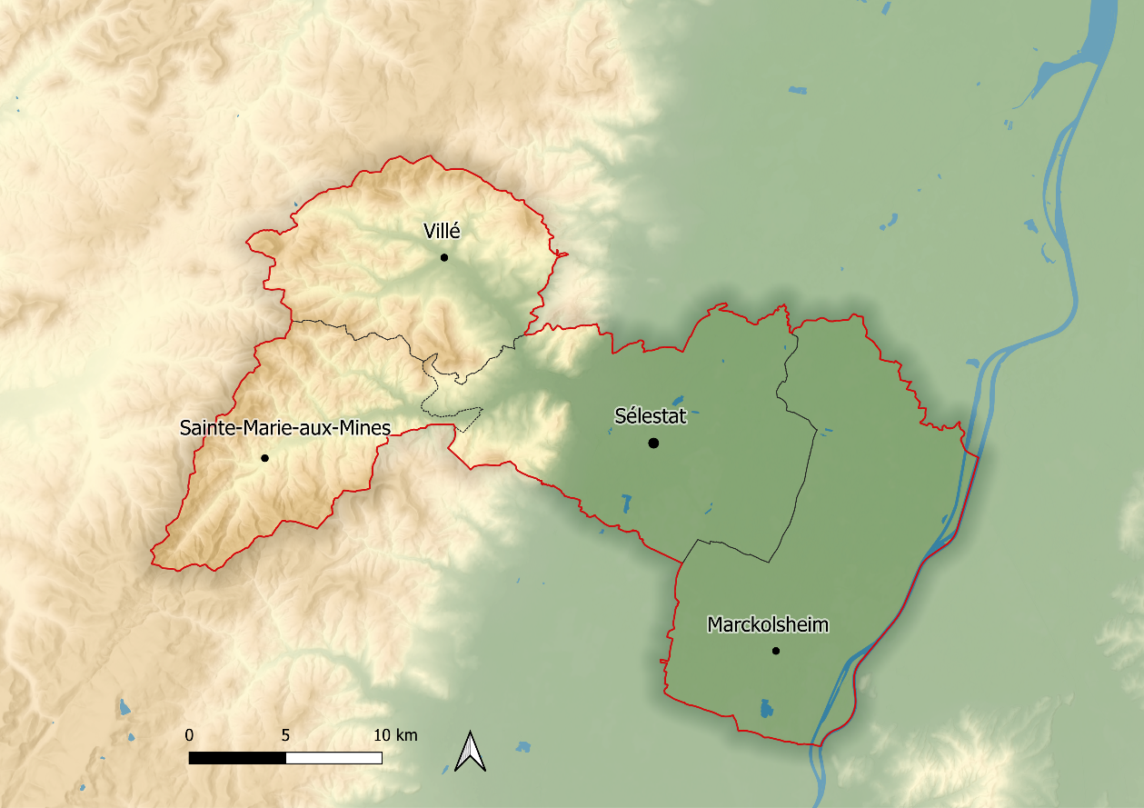 Carte territoire PETR